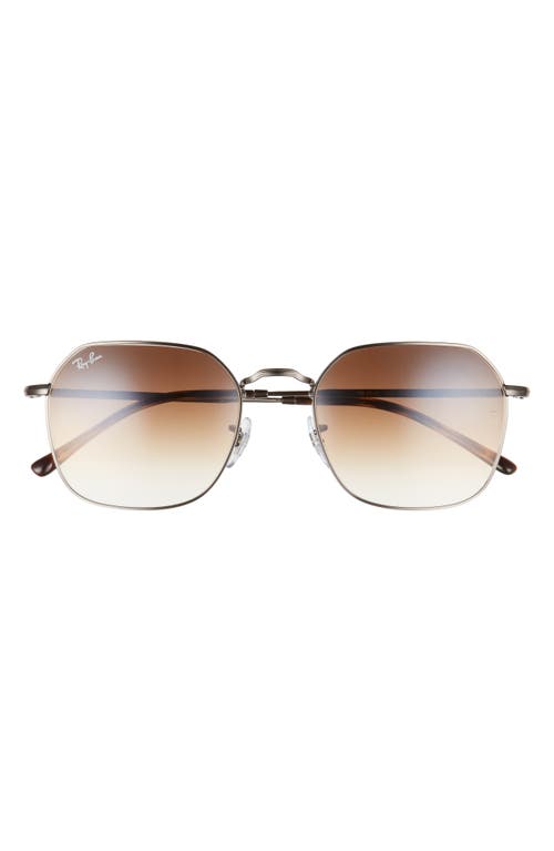 Ray-Ban 55mm Gradient Geometric Sunglasses in Gunmetal at Nordstrom