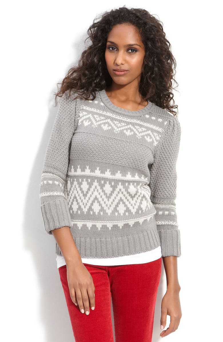 Caslon® Nordic Jacquard Sweater | Nordstrom