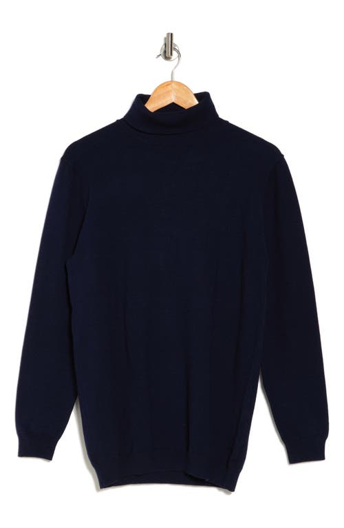 Shop Tom Baine Performance Turtleneck Sweater In Navy