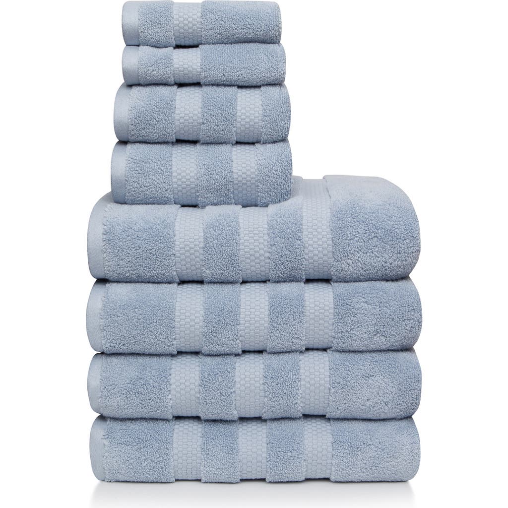 BEDHOG BEDHOG 8-PIECE ZERO TWIST COTTON TOWEL SET