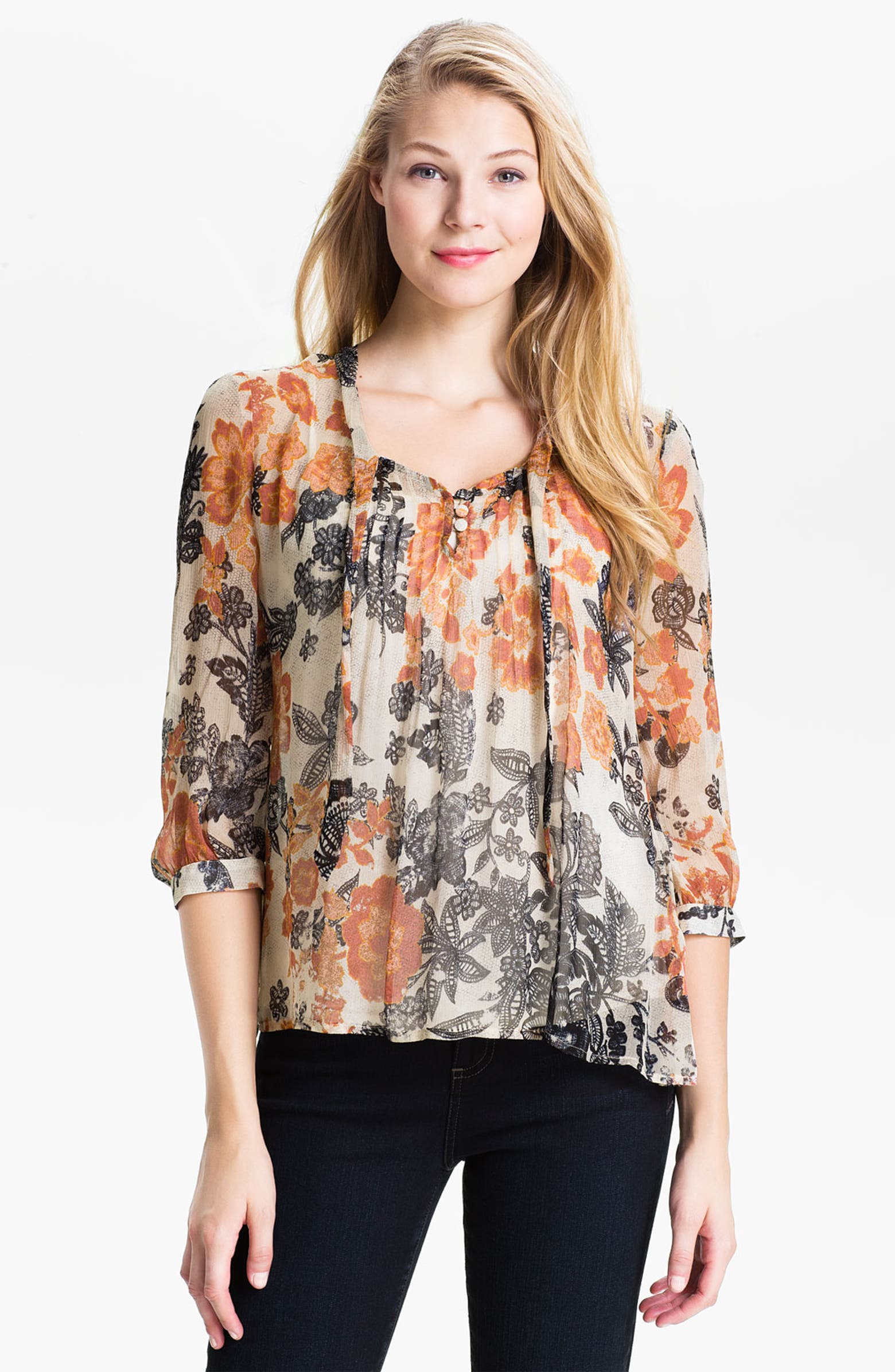 Lucky Brand 'Talitha' Floral Blouse | Nordstrom