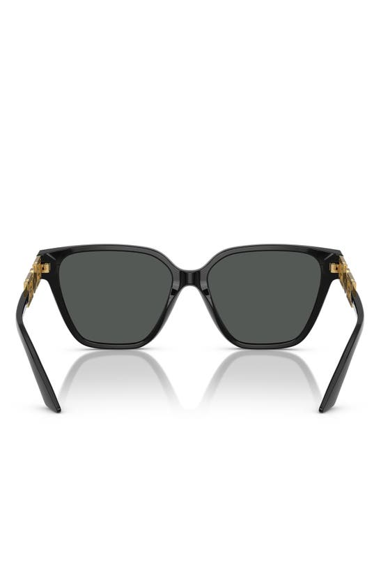 Shop Versace 56mm Butterfly Sunglasses In Black