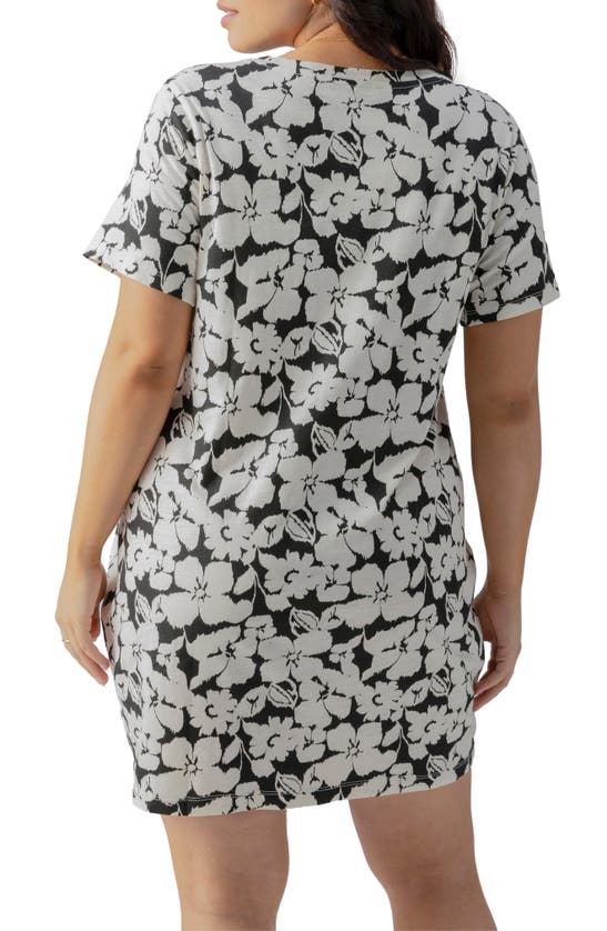 Shop Sanctuary The Only One Organic Cotton Blend T-shirt Dress In Echo Bloom