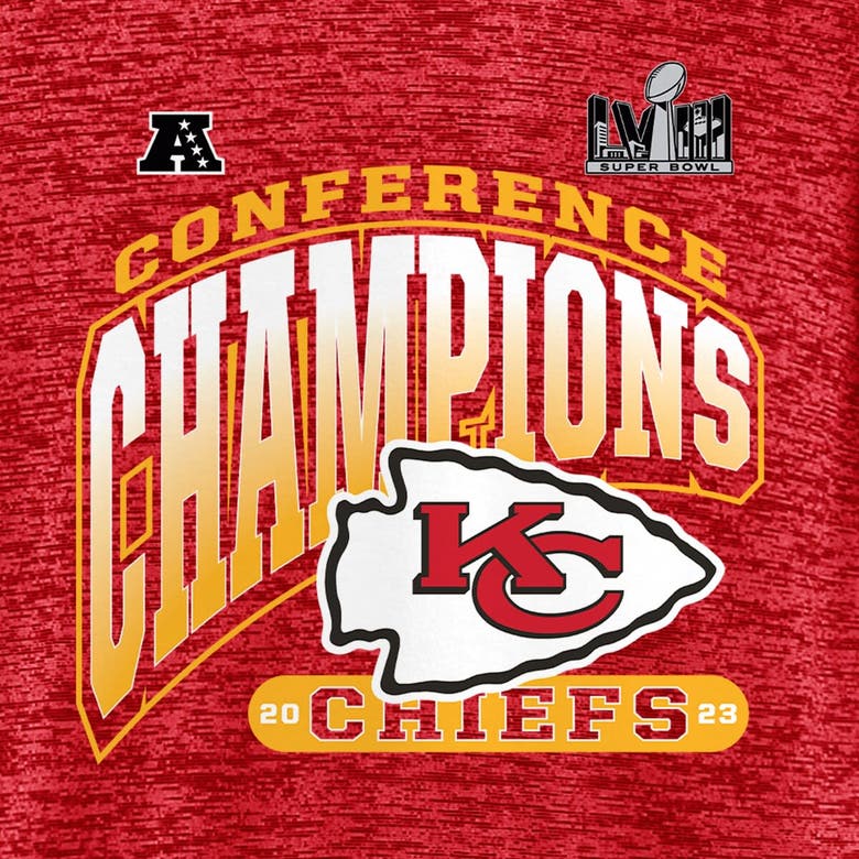 Shop Fanatics Branded Red Kansas City Chiefs 2023 Afc Champions Hail Mary T-shirt