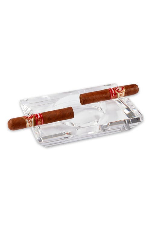 Bey-berk Ares Crystal Ashtray In Clear