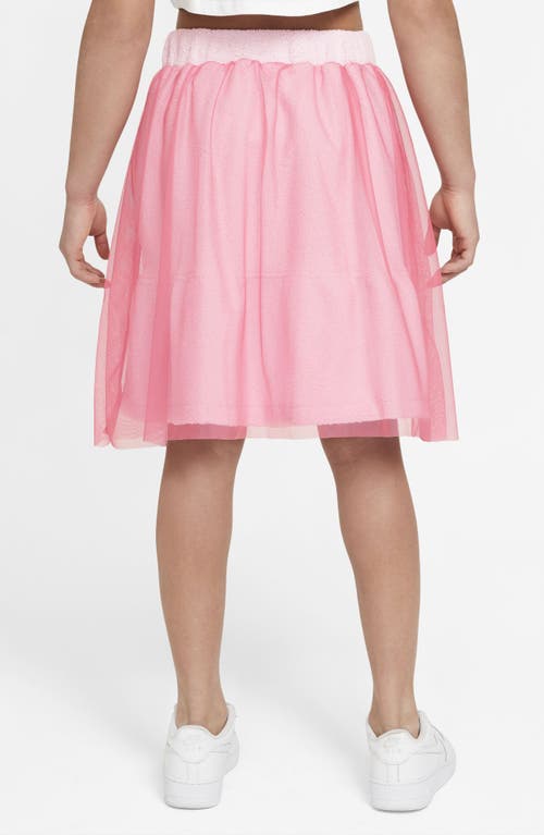 Shop Nike Kids' Icon Clash Skirt In Gypsy Rose/pink Foam