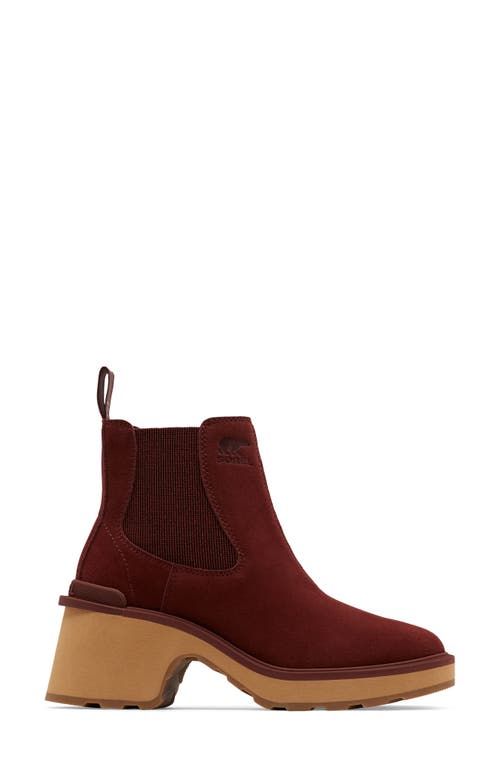 Shop Sorel Hi-line Waterproof Chelsea Boot In Spice/tawny Buff