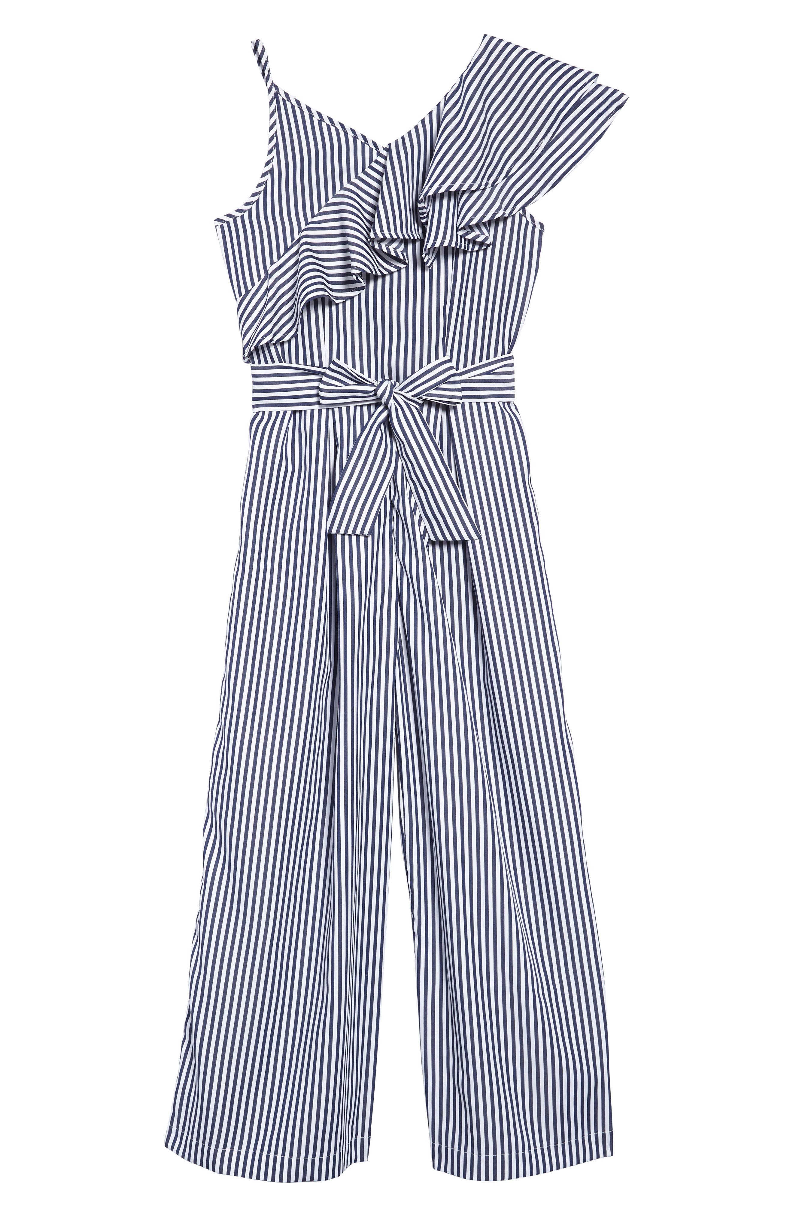 HABITUAL girl Girls Stevie Jumpsuit w//Back Smocking Big Kids