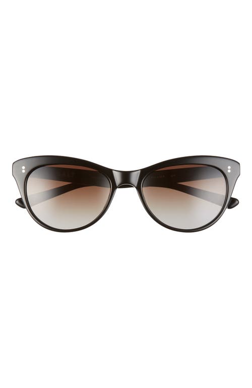 Hillier 55mm Polarized Cat Eye Sunglasses in Black