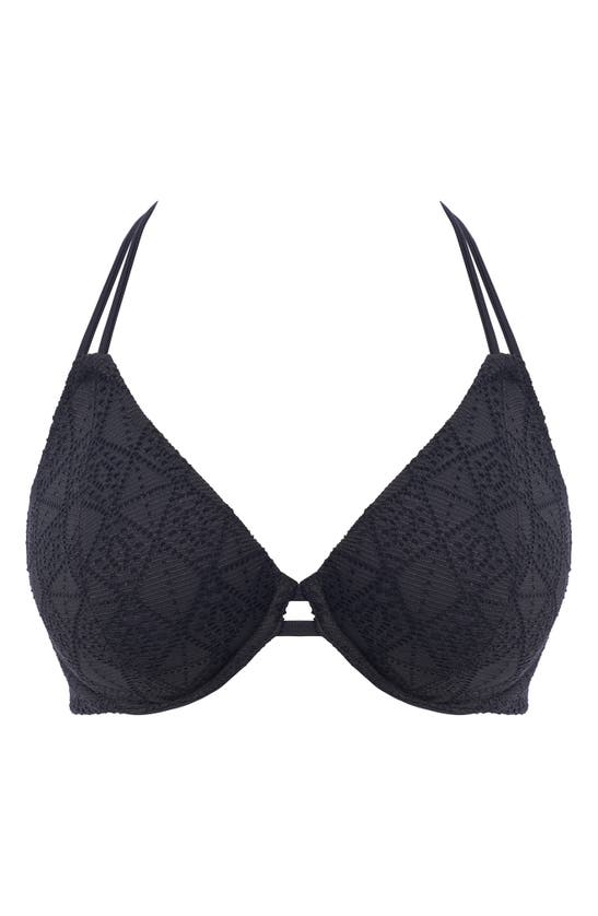 Freya Nomad Nights Underwire Halter Bikini Top In Black (blk)
