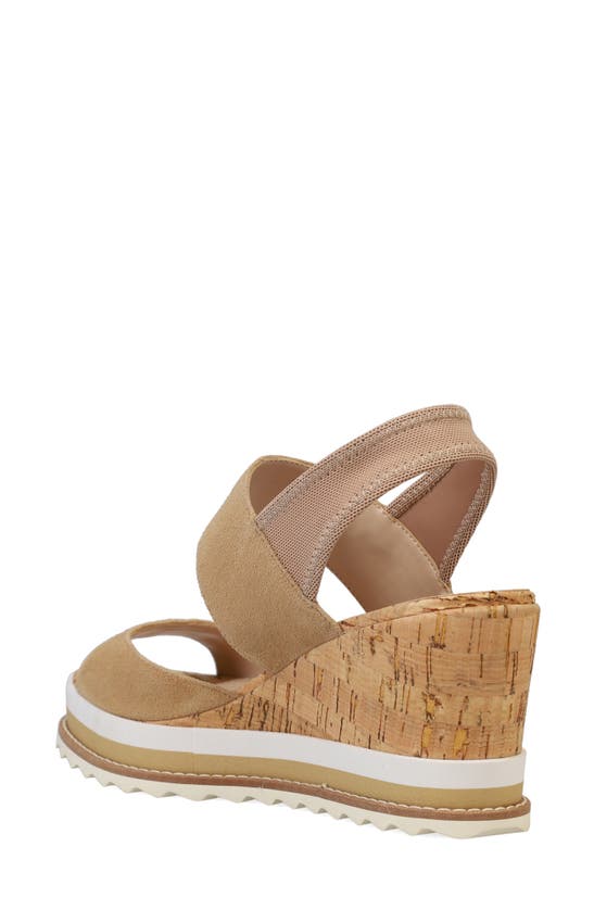 Shop Pelle Moda Winta Platform Wedge Sandal In Latte