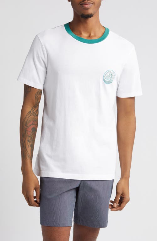Original Penguin Logo Ringer T-Shirt Bright White at Nordstrom,