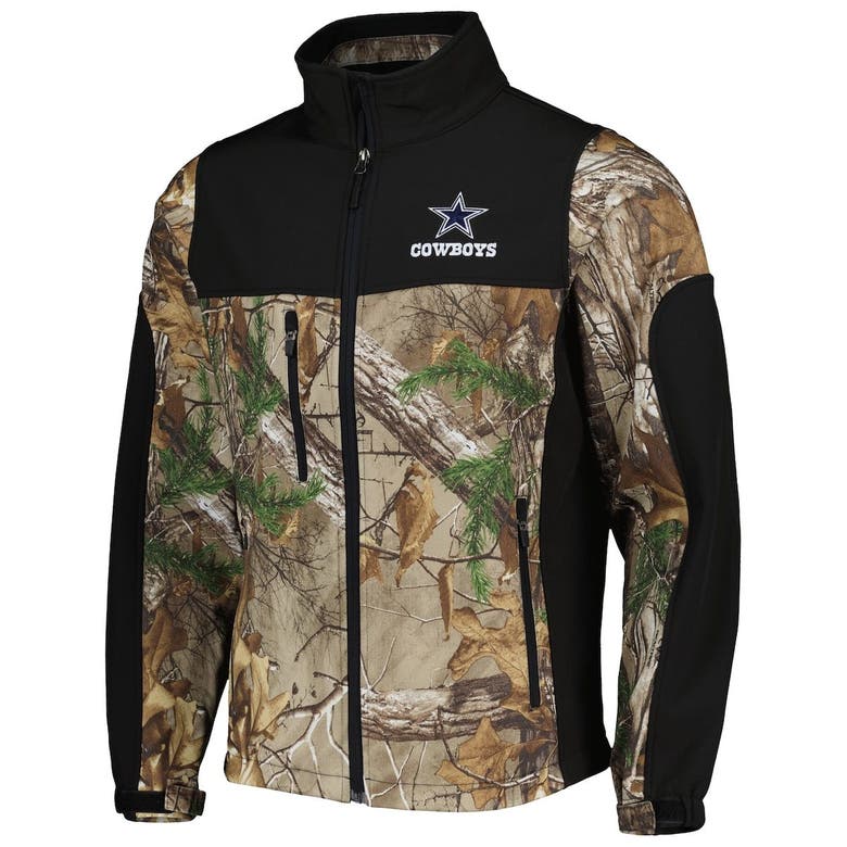 Dunbrooke Realtree Camo/black Dallas Cowboys Hunter Softshell Full