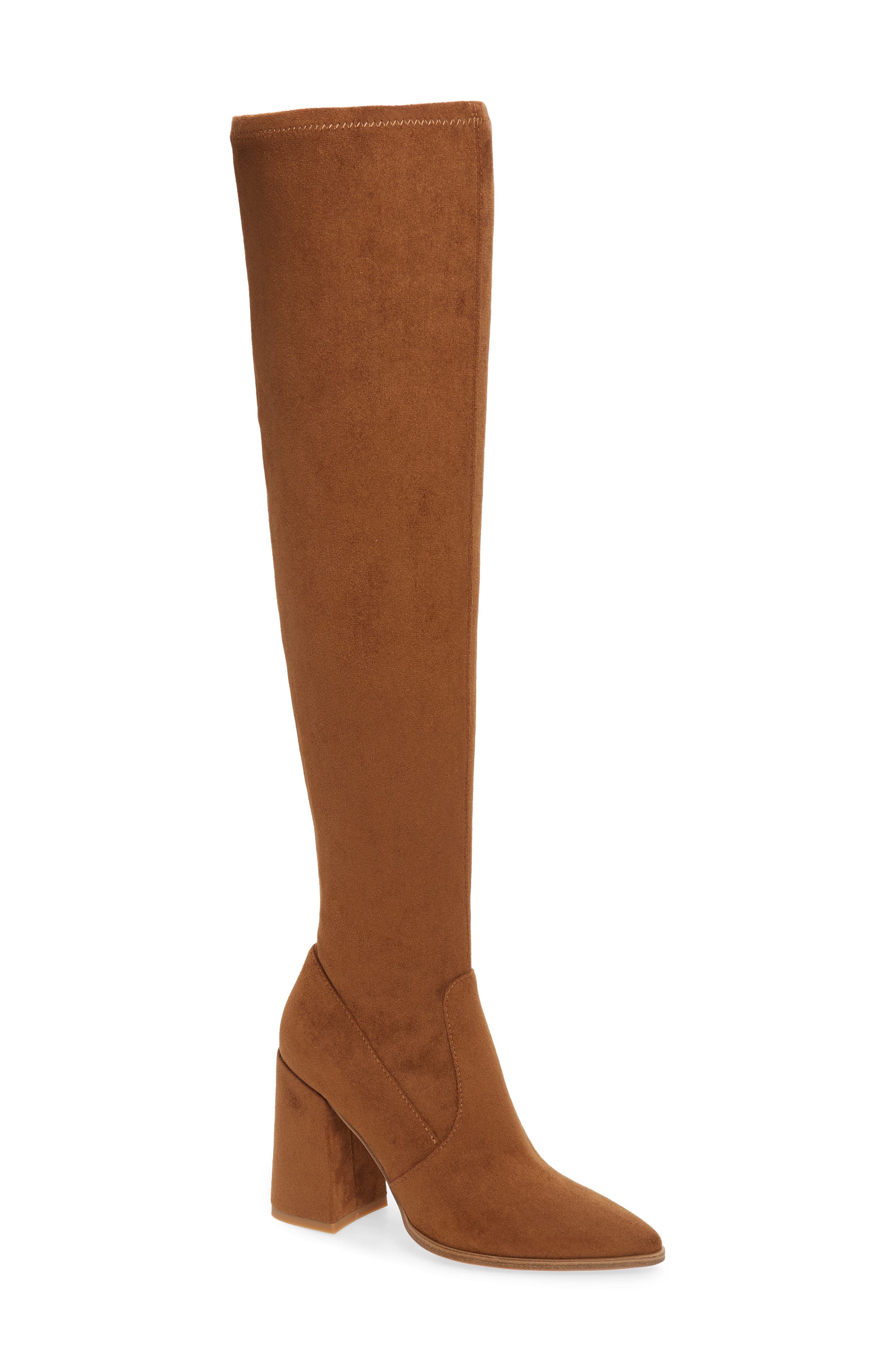 steve madden tan over the knee boots