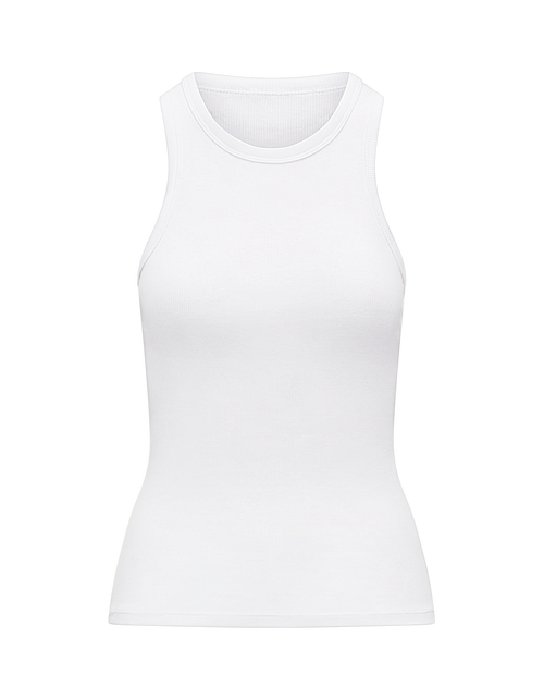 Nudea The Organic Cotton Classic Tank In Cotton White