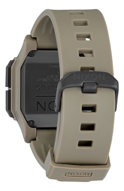 Shop Nixon Regulus Digital Watch, 46mm In Sand/black/sand