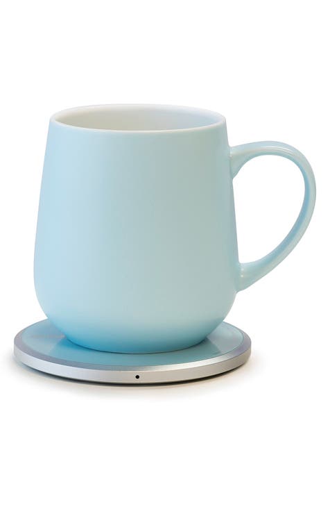 Coffee Mug Warmer - Plate and Mug - Black- Wireless Charger
