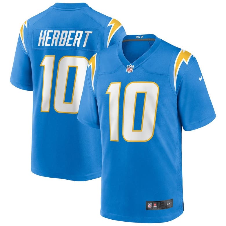 Justin Herbert Los Angeles Chargers men's large NFL jersey