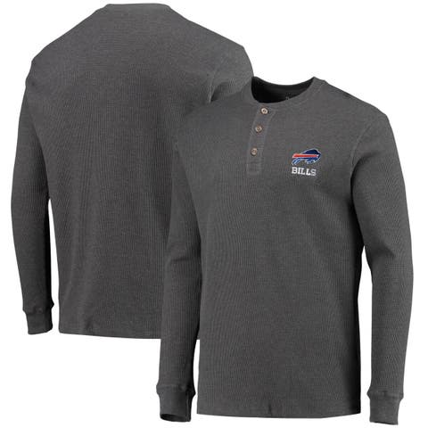 Men's Dunbrooke Heathered Gray Seattle Seahawks Logo Maverick Thermal  Henley Long Sleeve T-Shirt