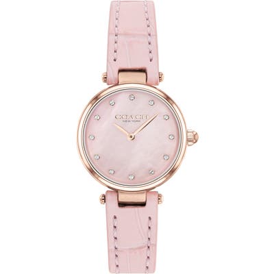 Coach Park Leather Strap Watch, 2m