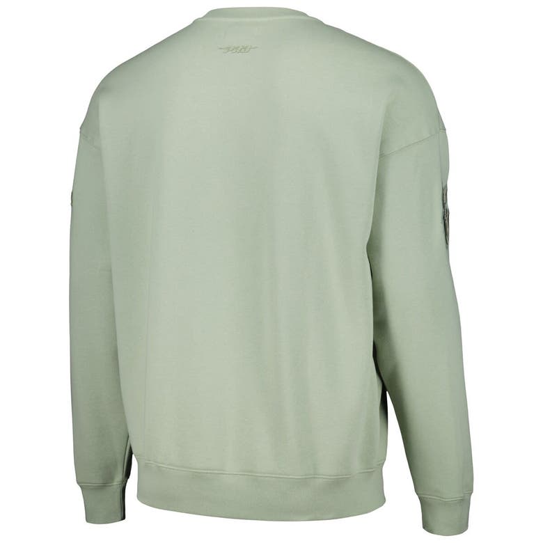 Shop Pro Standard Green Baltimore Orioles Neutral Drop Shoulder Pullover Sweatshirt
