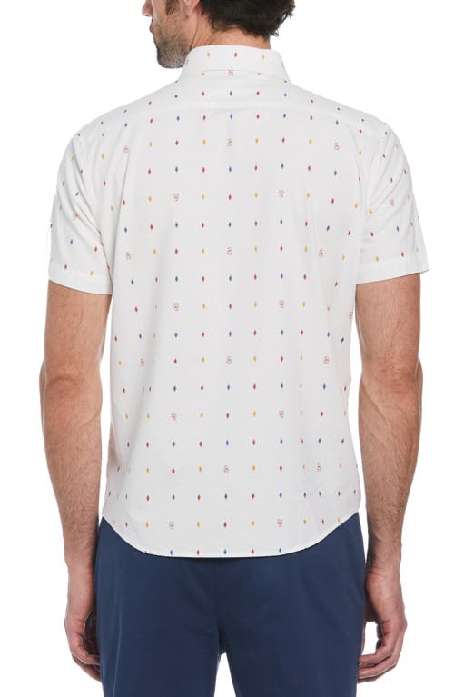 ORIGINAL PENGUIN ORIGINAL PENGUIN STRETCH SHORT SLEEVE BUTTON-DOWN SHIRT 