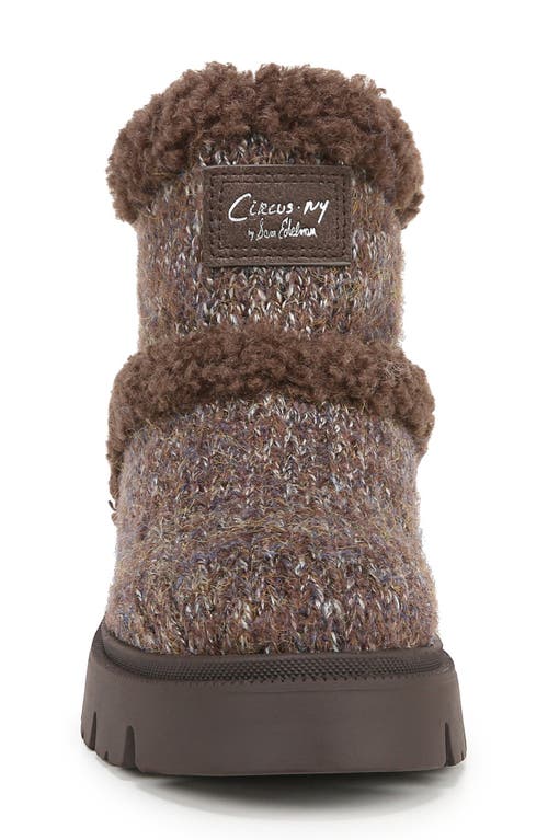 Circus Ny By Sam Edelman Clare Faux Fur Lined Bootie In Brown Multi/teddy Brown