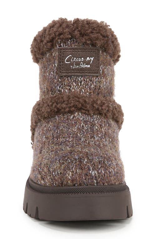 Shop Circus Ny By Sam Edelman Clare Faux Fur Lined Bootie In Brown Multi/teddy Brown