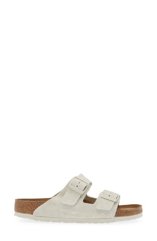 Shop Birkenstock Arizona Soft Slide Sandal In Antique White