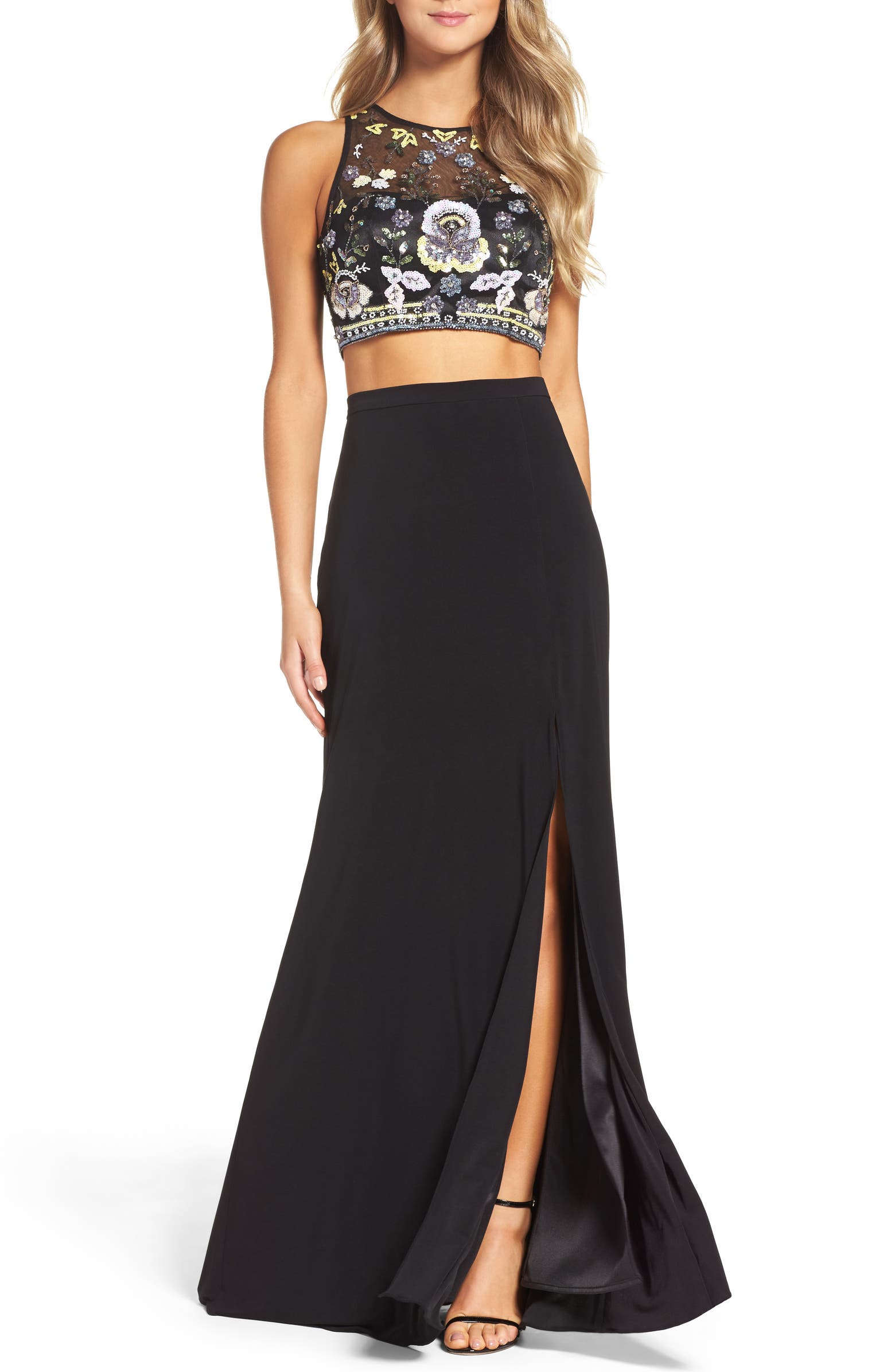 Xscape Embellished Two-Piece Gown | Nordstrom