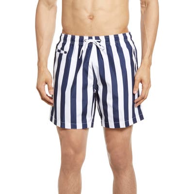 Trunks Surf & Swim Co. Stripe Swim Trunks, Blue
