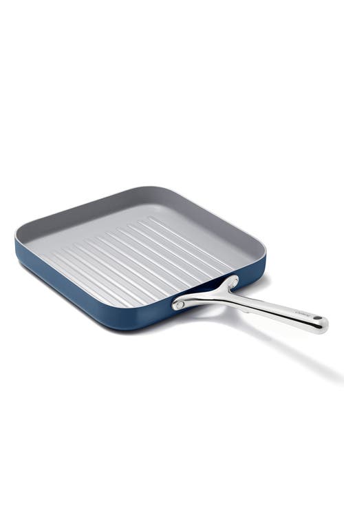CARAWAY 11" Ceramic Nonstick Square Grill Pan in Navy at Nordstrom