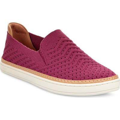 UGG Sammy Slip-On Sneaker- Burgundy