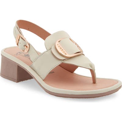 Fly London Emat Thong Sandal - Ivory