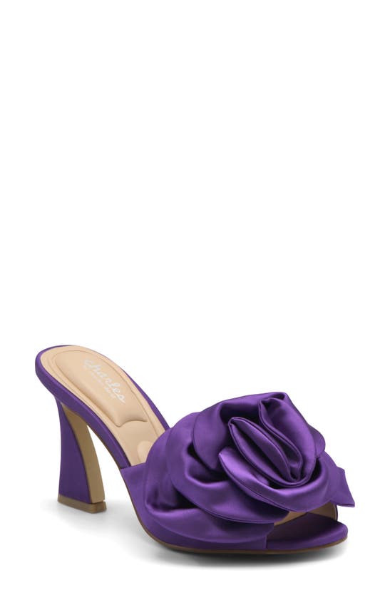Charles By Charles David Kimchi Floral Satin Slide Sandal In Violet