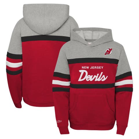 Youth Mitchell & Ness Red/Navy St. Louis Cardinals Head Coach Fleece  Pullover Hoodie