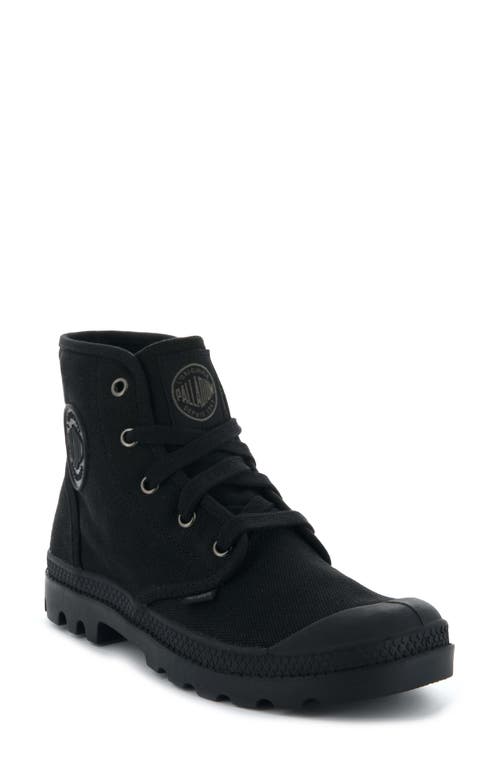 Palladium Pampa Hi Bootie In Black/black