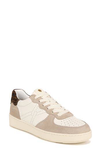 Veronica Beard Lennox Sneaker In White/leopard