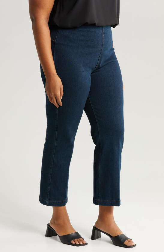 Shop Lyssé Ankle Baby Bootcut Jeans In Indigo