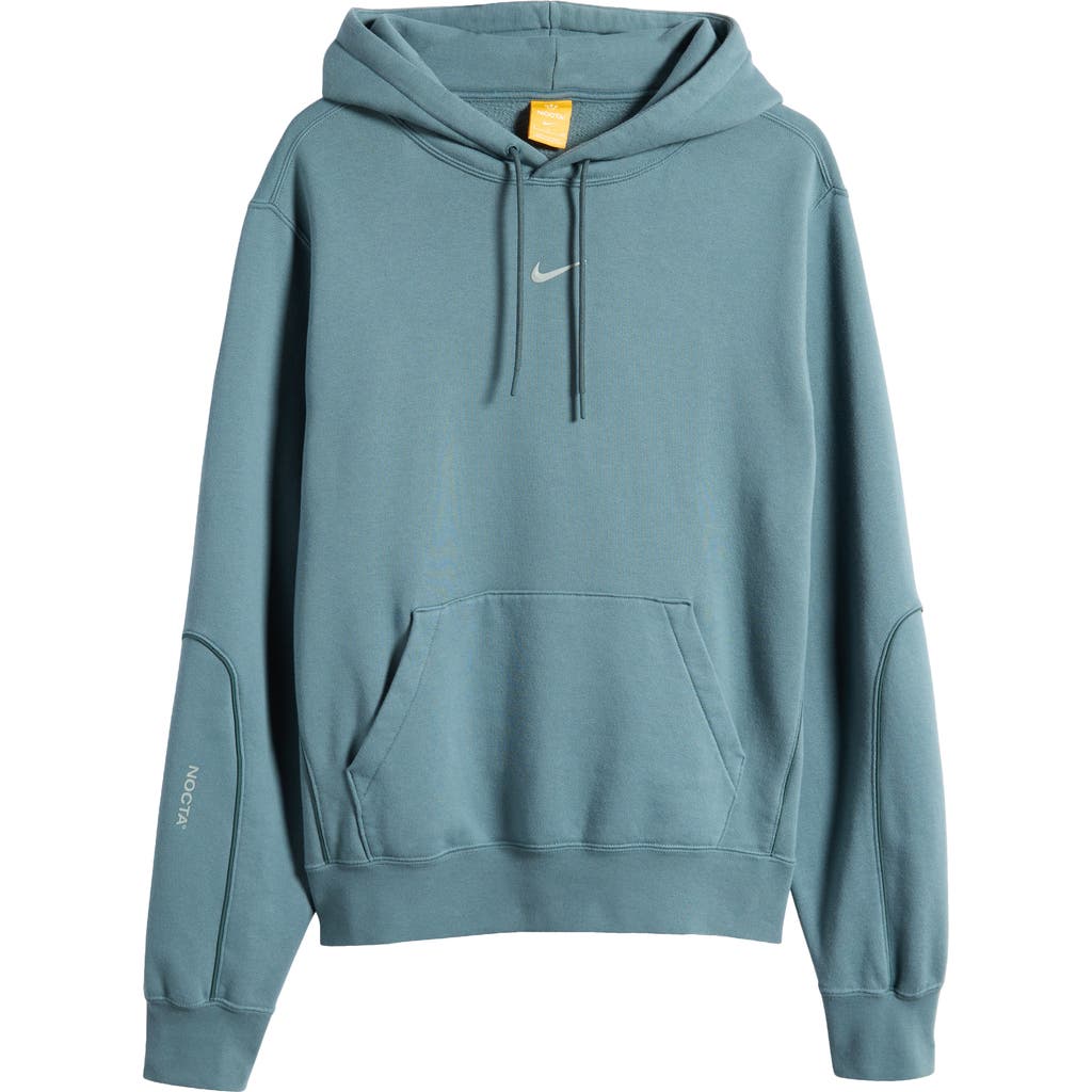 Nike Nocta Fleece Hoodie In Mineral Slate/faded Spruce