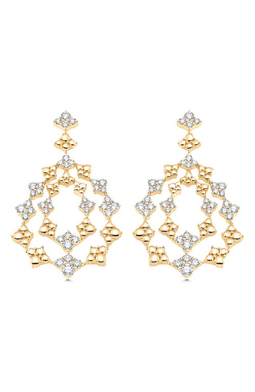 Shop Sara Weinstock Dujour Diamond Drop Earrings In Yellow Gold/diamond