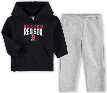 Outerstuff Youth Black Boston Red Sox Heart of Gold Pullover Hoodie Size: Medium