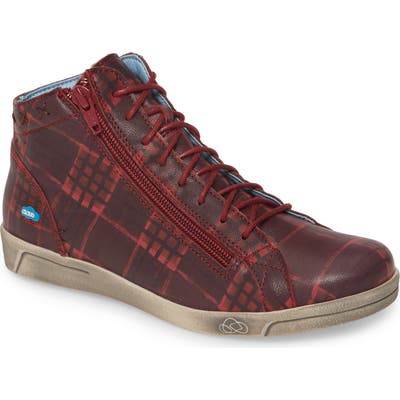 Cloud Aika High Top Sneaker, Burgundy