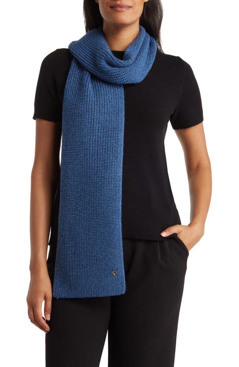 blue scarf