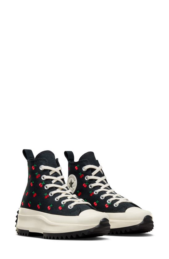 Shop Converse Chuck Taylor® All Star® Run Star Hike High Top Platform Sneaker In Black/ Egret/ Red
