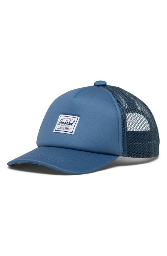 Herschel Supply Co Babies' Whaler Mesh Trucker Hat In Copen Blue