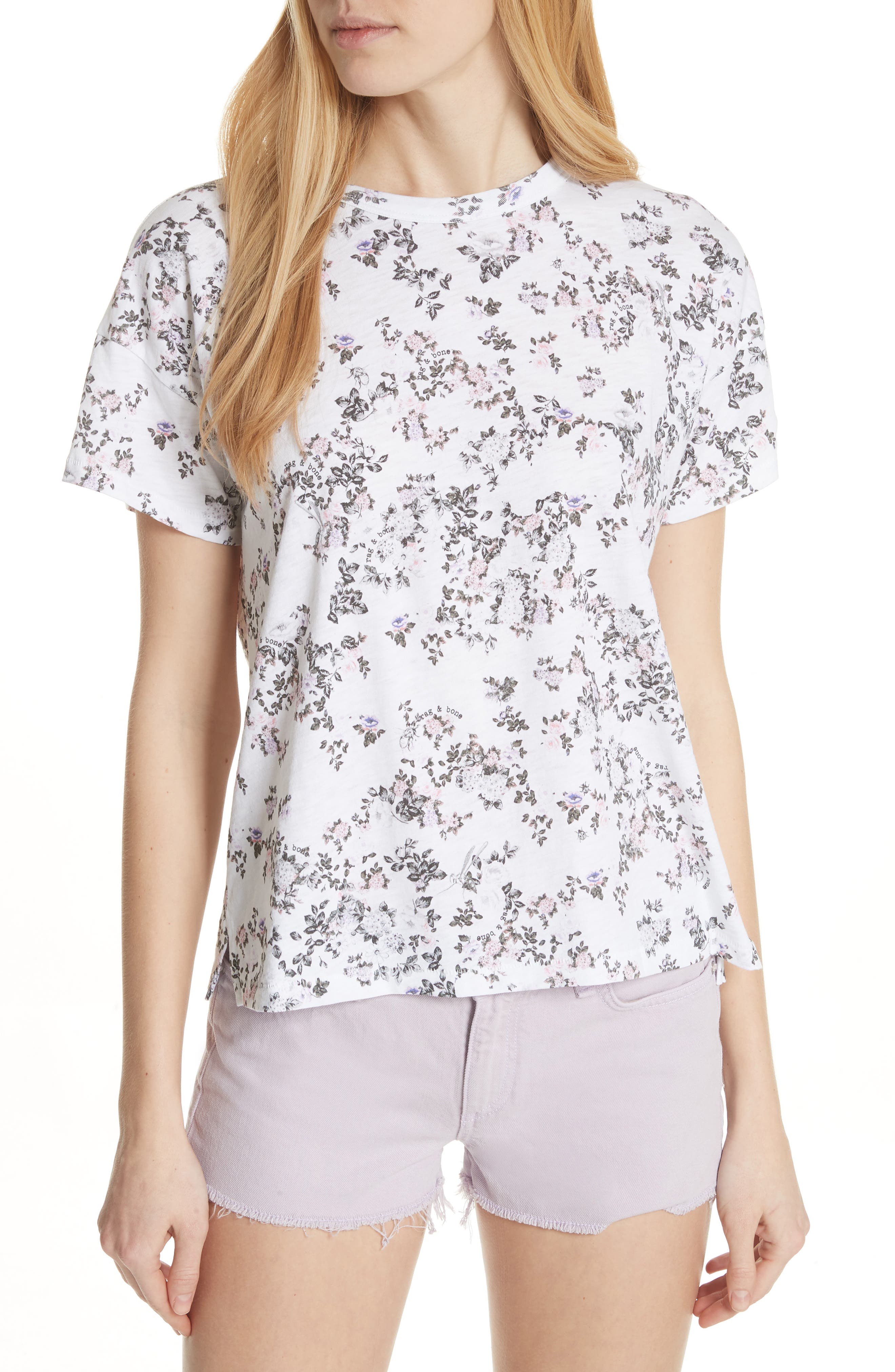 rag and bone floral tee