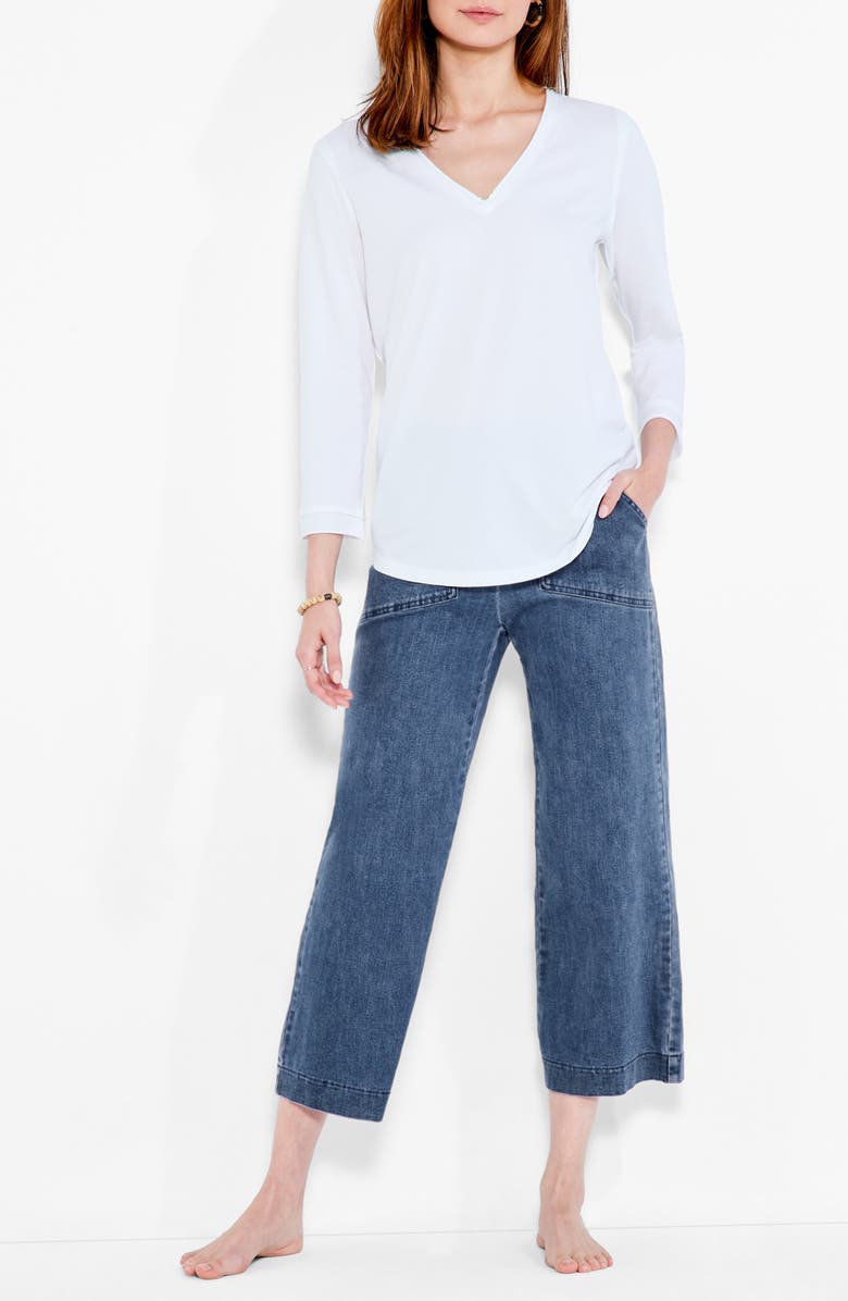 NZT Hazy Blues Split Neck Tee