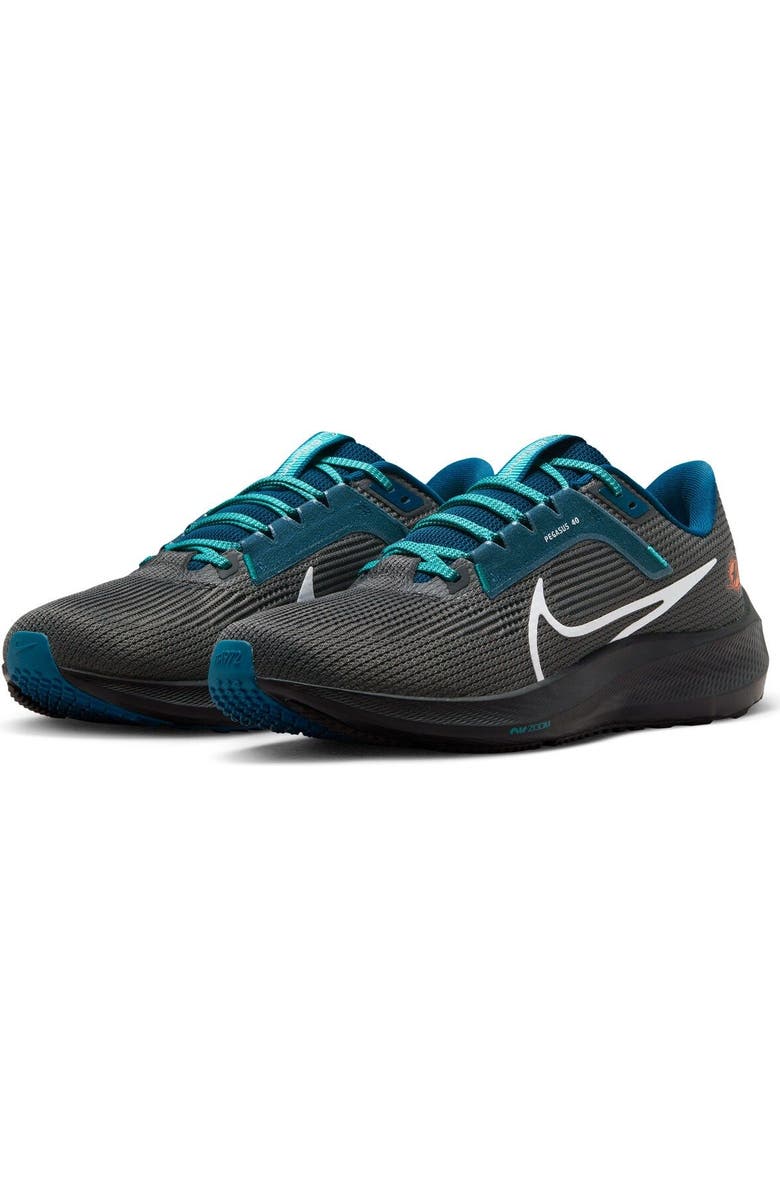 Nike Unisex Nike Anthracite Miami Dolphins Zoom Pegasus 40 Running Shoe | Nordstrom