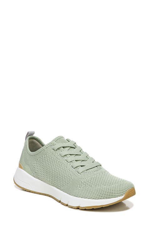 womens green athletic shoes